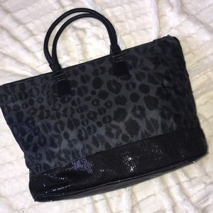 Leopard sequin Weekender Bag